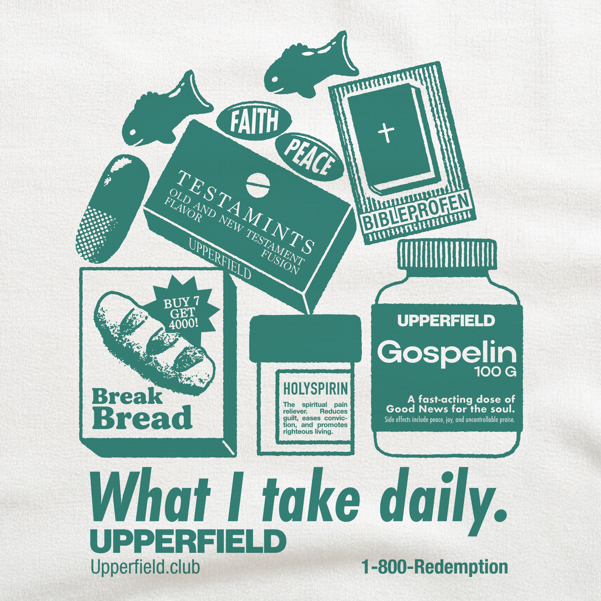 "What I Take Daily" Christian t-shirt - Unisex Oversized Boxy Tee